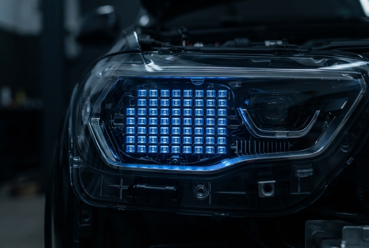 Matrix headlight detail